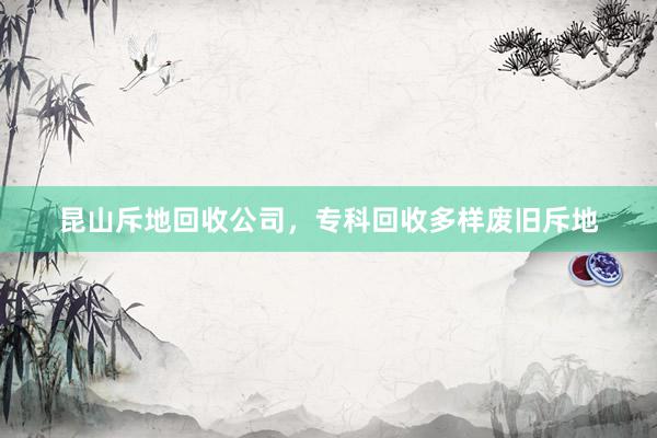 昆山斥地回收公司，专科回收多样废旧斥地